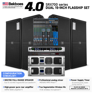 Bekboes Duplo Único 15 polegada Professional Audio Sound <span class=keywords><strong>System</strong></span> Alto-falantes para o desempenho do palco Wedding Bar Casa Exterior - Product Image 2