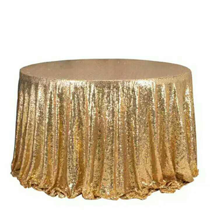 Hot bán sang trọng long lanh 120inch Vòng <span class=keywords><strong>sequin</strong></span> thêu bảng vải cho tiệc cưới bên - Product Image 5