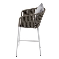 Nordique moderne extérieur Patio meubles Bistro comptoir hauteur chaises jardin aluminium corde haute tabourets de Bar