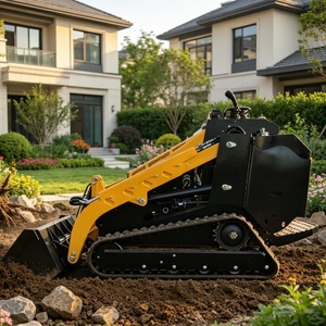 <span class=keywords><strong>Mini</strong></span>-chargeuse compacte à moteur diesel en promotion usine, chargeuse compacte tout-terrain pour jardin, petite chargeuse compacte - Product Image 1