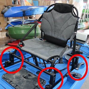 Pièces détachées pour <span class=keywords><strong>kayak</strong></span> en PVC à 4 pieds, accessoires pour sports nautiques avec rehausseurs de siège en plastique pour la pêche - Product Image 1