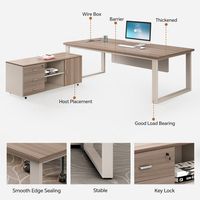 Table et chaises de bureau de luxe en bois Design ensemble de bureau de direction gestionnaire mobilier de bureau mobilier commercial bureau de travail
