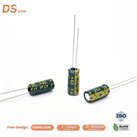 25V 47μF 5x11mm Radial Electrolytic Capacitor, Voltage Clipping Optimized, Low Impedance, Low ESL, High Ripple Tolerance