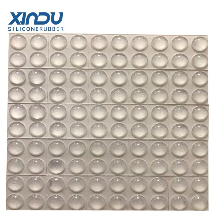 Оптовая продажа, настольная мебель, прозрачный пластиковый маленький самоклеящийся Нескользящий Резиновый силиконовый бампер, ножки 6*2 мм