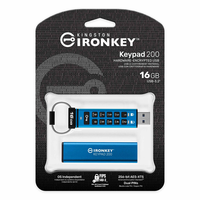 Keypad IronKey autentik Seri 200 FIPS Flash Drive USB 140-3 tingkat 3 divalidasi dengan XTS-AES enkripsi perangkat keras 256-bit