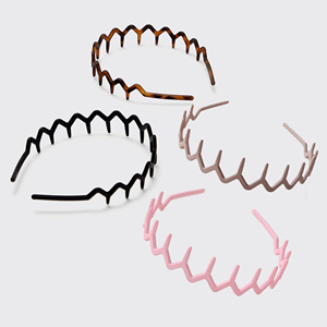 12 पीसी महिलाओं के बालों के साथ 12 पीसी महिला हेयरबैंड हेडबैंड प्लास्टिक हेयर होप्स हेडबैंड प्लास्टिक बाल हेवियर हेयर एक्सेसरीज़ - Product Image 2