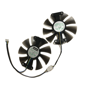 พัดลมระบายความร้อน GPU PowerColor Red Devil RX470 RX480 RX580 สำหรับการ์ดจอ <span class=keywords><strong>Radeon</strong></span> Red Dragon AX <span class=keywords><strong>RX</strong></span> 480 <span class=keywords><strong>470</strong></span> 580 ใช้แทนได้ - Product Image 5