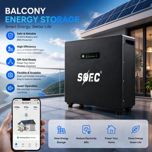 Sistema de Almacenamiento de Energía Solar para Balcón, 2.5kWh 1.2kW, Batería Todo en Uno con Control Inteligente por Aplicación, para Apartamentos - Product Image 1