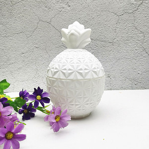 Portavelas de cristal de piña para boda, frascos de vidrio para velas con tapas - Product Image 4