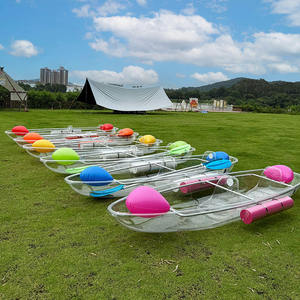 Nouveau <span class=keywords><strong>bateau</strong></span> transparent, <span class=keywords><strong>bateau</strong></span> Kakay clairement invisible avec de nombreuses personnes sur l'eau, kayak cristallin, kayak transparent comme du cristal - Product Image 2