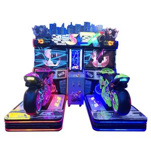 เครื่องเกมจำลองการแข่งรถ VR ขั้นสูง พร้อมเก้าอี้เคลื่อนไหว ให้ประสบการณ์การขับขี่แบบสมจริง อุปกรณ์เชิงพาณิชย์สำหรับมอเตอร์ไซค์แบบไดนามิก - Product Image 2