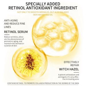 Populaire rétinol Anti-âge Anti-rides masque facial soins de la peau cosmétiques Anti-oxydation enlever les ridules masque de feuille de visage - Product Image 5