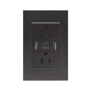 OSWELL US 118cm家庭用およびスイッチ用壁USBソケットモジュラーコンセントカバーアルプレートアクセサリー電源プラグ