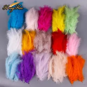 Wholesale DIY Decorative Accessories Colored Velvet Turkey Feathers With Pointed Tail Dream Catcher Clothing Props