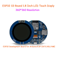 ESP32-S3 layar sentuh TFT LCD 1.8 inci papan pengembangan 360*360 tampilan bulat layar ESP32 untuk ardui-no HMI LVGL