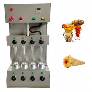 Oem Leverancier Pizza Kegel Maker Pizza Paraplu Vorm Kegel Maken Machine Met Kegel Oven En Display Te Koop