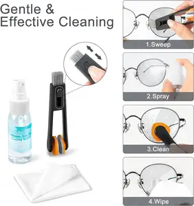 Multi-purpose Eyeglasses Cleaning Tool Sunglasses Spray Cleaner Eyeglasses Cleaning Repair Kit Set