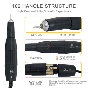 Forte trapano ad alta velocità micromotore laboratorio dentale manipolo micromotore elettrico macchina di lucidatura per salone di bellezza Nail Drill Machi - Product Image 4