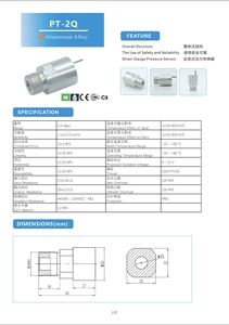 カスタマイズされた高精度負荷セル圧力トランスミッタPT2Q小型レンジ2Mpaマイクロ油圧空気圧オイル圧力センサー - Product Image 6