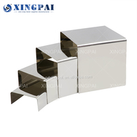 XINGPAI Usine Offre Spéciale Quatre Niveaux Dessert Gâteau Présentoir En Acier Inoxydable Buffet Risers