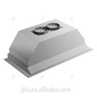 Campana extractora eléctrica de acero inoxidable con motores gemelos de flujo de aire profesional de 1600CFM certificada ETL para uso doméstico