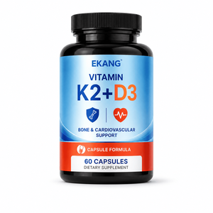 Us cGMP Factory Vegan Beauty K2+D3 Vitamins 60 Capsules Plant-Based Nutrition Hair Skin Nails Dietary <b>Supplement</b> - Product Image 1