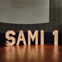 Offre Spéciale – Enseigne Lumineuse LED Moderne et Élégante en Métal avec Lettres KT Rétroéclairées pour Mariage, Anniversaire, Demande en Mariage, Décoration Murale