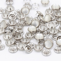 Accessoires de vêtement OEM couvercle en alliage de zinc personnalisé bébé bouton pression broche anneau métal bouton pression pince