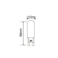 Ampoule LED G9 haute luminosité pour éclairage intérieur AC230V 4.2W, corps en verre de haute qualité, ampoule LED COB G9