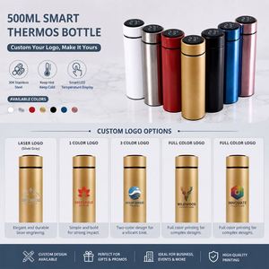 Bouteille d'eau intelligente avec affichage de la température et logo personnalisé – Cadeau d'entreprise pour promotion et activités d'entreprise - Product Image 3
