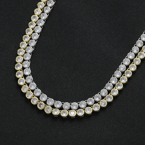 Bc249 3 मिमी 4 मिमी 5 मिमी पुरुषों और महिला टेनिस चेन हार फैशन गहने - Product Image 4