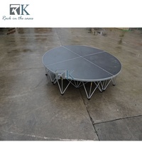 Scène pliable portable en aluminium de haute qualité, antidérapante, avec système de verrouillage rapide pour concerts, mariages, événements en plein air