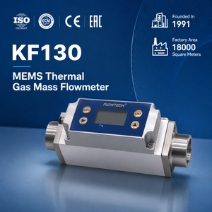Connexion filetée BSP NPT Compact MEMS Digital 0.-270. Débitmètre massique de gaz à affichage sélectionnable pour l'air, l'azote, l'oxygène, le CO2 - Product Image 4