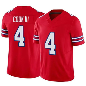 Fabrik-Großhandel Buffalo Neuer Stil Bestickt # 17 Allen # 0 Coleman # 4 Cook III # 10 Shakir # 2 Moore American Football Trikots - Product Image 4