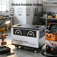 Stasiun Mobile 3000W 220V 4000Wh Baterai Lithium LiFePO4 Cadangan Tenaga Surya Jump Starter Senter Gelombang Sinus Murni untuk Rumah dan Berkemah
