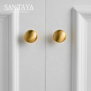 Santaya Solid Antique Brushed Brass Handles Kitchen Cabinet Pulls Bedroom Wardrobe <strong>Drawer</strong> <strong>Knobs</strong> Furniture Bronze Handle - Product Image 6