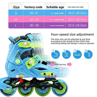 Patins à roulettes en ligne de style freestyle professionnels, design ajustable, doublure respirante, roues durables, chaussures de patinage d'extérieur