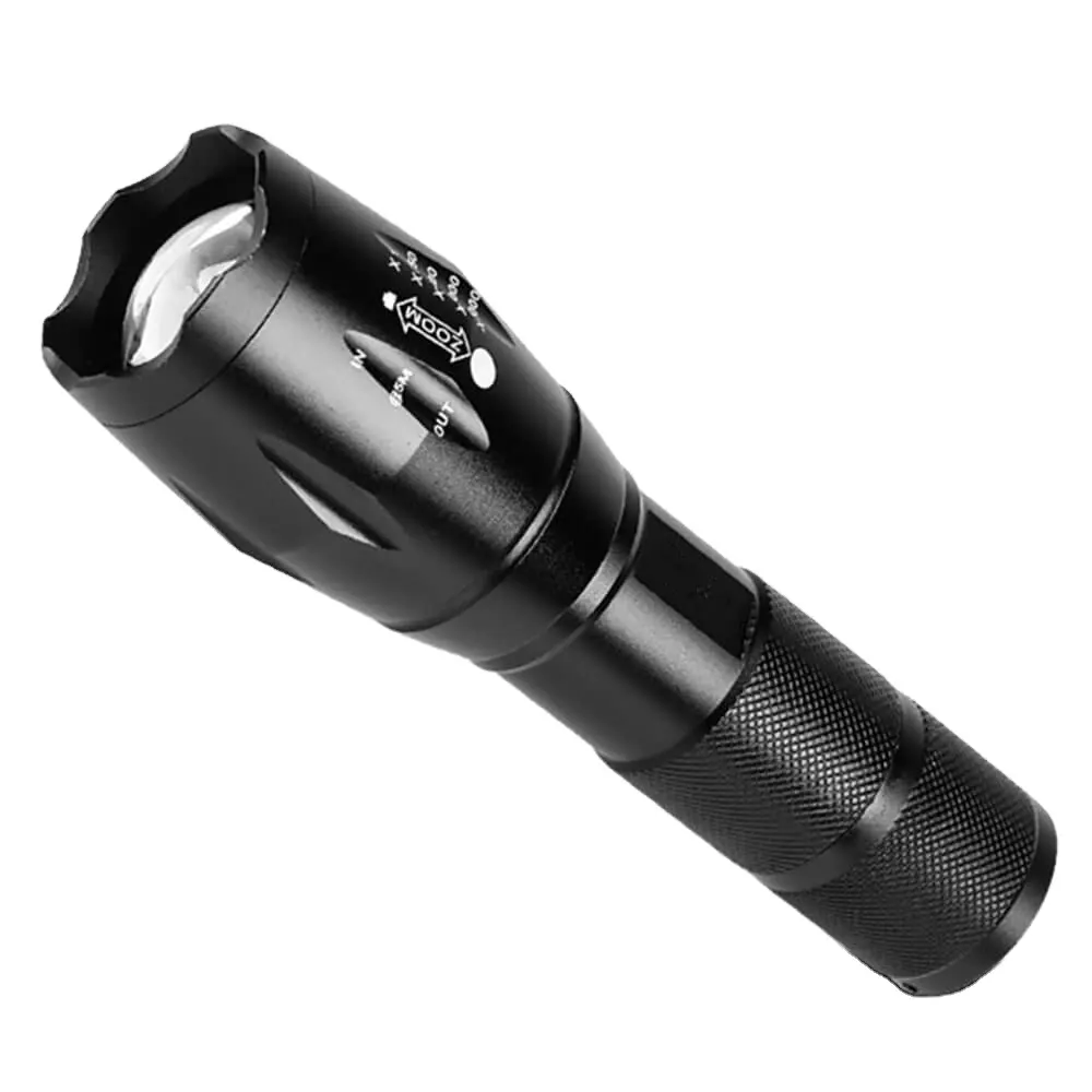 Factory Experience USB Rechargeable Lampe Torche Waterproof Torchlight Powerful Led Flashlight Black Luminous Light OEM