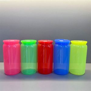 16Oz Matte Candy Colored <b>Plastic</b> Can <b>Cups</b> Keep Hot & Cold Macaron Mugs for <b>and</b> Vinyl - Product Image 5