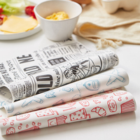 Papier d'emballage jetable résistant à l'huile Breakfats Sandwich emballage pour petit déjeuner collations gâteaux pain Hamburger emballage découpable
