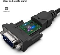 Cable BENFEI USB a Serial de 1.8 Metros, USB a RS-232 Macho (9 Pines) DB9, Blindado con Lámina, para Uso con Computadoras con Sistema Operativo Win/Mac