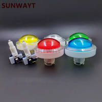 Interrupteurs à bouton-poussoir ronds translucides 12V pour machine de jeu vidéo d'arcade, gros bouton-poussoir rond de 60 mm, interrupteurs éclairés par LED