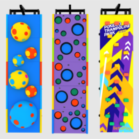 Mur d'escalade en plastique pour aire de jeux intérieure pour enfants