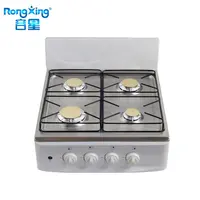 Table Top Gas Cooker with Brass Cap, 4 Burners