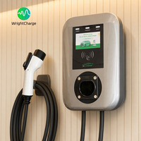 Estación de Carga para Vehículos Eléctricos, Wallbox de 7KW/11KW, WiFi, Bluetooth, Aplicación Inteligente, Cargador Inteligente, IP65, CE, TUV, UKCA, RoHS, OCPP, Tipo 2, RFID, WrightCharge