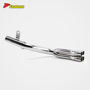 Sistema di Scarico Completo per Moto, Elegante e Resistente al Calore, con Finitura Elettroplaccata, per <span class=keywords><strong>HONDA</strong></span> CBX400F CB400F 1981-1984, Stile Vintage - Product Image 3