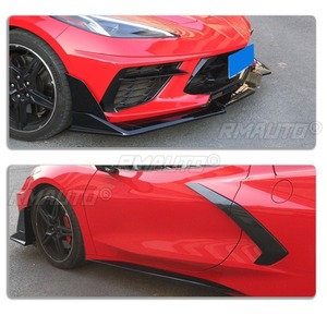 Spoiler avant, déflecteurs latéraux et protections de pare-chocs StarNav pour Chevrolet Corvette C8, kit carrosserie, accessoires auto - Product Image 3