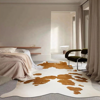 Tapis imprimé vache tapis imprimé Animal mignon pour chambre salon rustique Western décor à la maison tapis en peau de vache