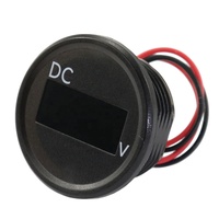 Amomd Mini IP67 Medidor de voltaje digital automático a prueba de agua Pantalla LED monofásica Diseño marino delgado con capacidad DC 24V