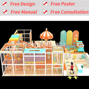 Modern Design Kids Indoor Playground Equipment for Children with Soft Geometric Shapes and Bright <b>Lights</b> for FEC Attractions - Product Image 2